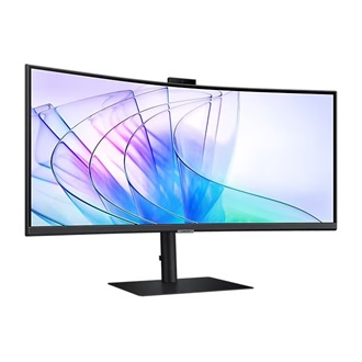 Samsung ViewFinity S6 S65VC 34" ívelt VA LED monitor fekete 100Hz FreeSync (USB-C: 90W; webcam: 5MP; KVM)