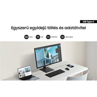 Samsung ViewFinity S80UD 32" VA LED monitor fekete (USB-C: 90W)