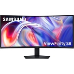 Samsung ViewFinity S8 S85TH 40" ívelt VA LED monitor fekete 144Hz FreeSync Premium
