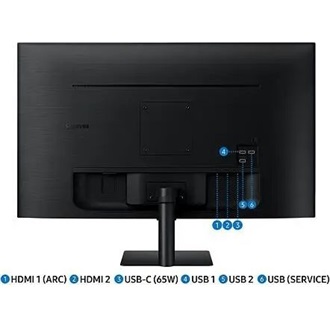 Samsung Vision AI M7 M70D 32" VA LED smart monitor fekete (USB-C: 65W; távvezérlő)