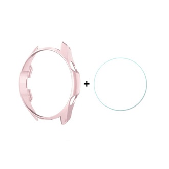 Samsung Watch 3 eSIM 45mm ENKAY műanyag keret ütésálló + kijelzővédő üveg RÓZSASZÍN