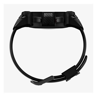 Samsung Watch 4 Classic 46 mm SPIGEN RUGGED ARMOR PRO pótszíj egyedi méret, ütésállóság + szilikon keret, FEKETE