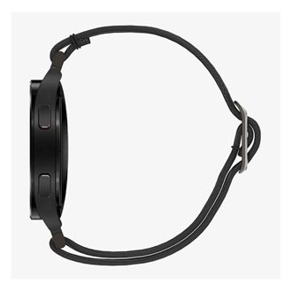 Samsung Watch 4 eSIM 44mm SPIGEN LITE FIT pótszíj egyedi méret, textil, FEKETE