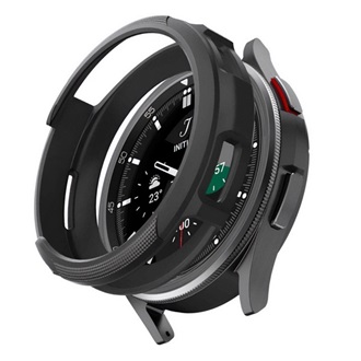 Samsung Watch 6 Classic 43mm SPIGEN LIQUID AIR szilikon óra keret ütésállóság FEKETE