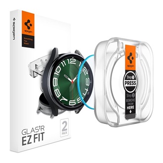 Samsung Watch 6 Classic 47mm SPIGEN EZ FIT kijelzővédő üveg 2db 2.5D, 9H, ÁTLÁTSZÓ
