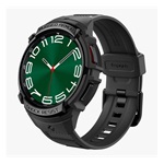 Samsung Watch 6 Classic 47mm SPIGEN RUGGED ARMOR PRO pótszíj egyedi méret, ütésállóság + szilikon keret, FEKETE