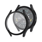 Samsung Watch 7 eSIM 40mm Gigapack Műanyag keret BUMPER, ütésállóság + kijelzővédő üveg, FEKETE