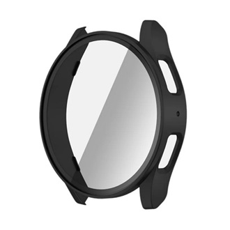 Samsung Watch 7 eSIM 44mm Gigapack Műanyag keret BUMPER, ütésállóság + kijelzővédő üveg, FEKETE