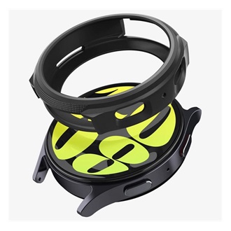 Samsung Watch 7 eSIM 44mm SPIGEN LIQUID AIR szilikon óra keret ütésállóság FEKETE