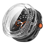 Samsung Watch 8 Classic eSIM 46mm GIGAPACK Műanyag keret BUMPER, ütésállóság + kijelzővédő üveg, ÁTLÁTSZÓ