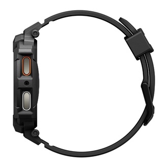 Samsung Watch 8 eSIM 40mm SPIGEN RUGGED ARMOR PRO pótszíj egyedi méret, ütésállóság + szilikon keret, FEKETE