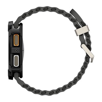 Samsung Watch 8 eSIM 40mm SPIGEN RUGGED ARMOR műanyag óra keret ütésállóság FEKETE