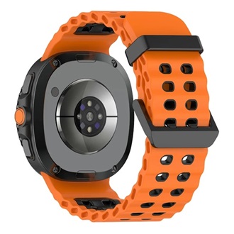 Samsung Watch 8 eSIM 44mm GIGAPACK Pótszíj egyedi méret, légáteresztő, NARANCSSÁRGA/FEKETE