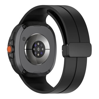 Samsung Watch 8 eSIM 44mm GIGAPACK Pótszíj egyedi méret, pillangó csat, FEKETE