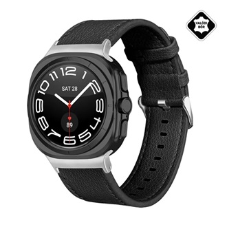 Samsung Watch 8 eSIM 44mm GIGAPACK Pótszíj egyedi méret, valódi bőr, FEKETE