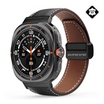 Samsung Watch Ultra eSIM 47mm DUX DUCIS YA pótszíj egyedi méret, mágneses, FEKETE