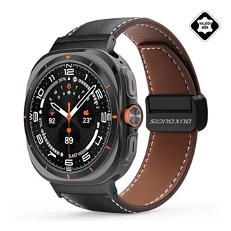 Samsung Watch Ultra eSIM 47mm DUX DUCIS YA pótszíj egyedi méret, mágneses, FEKETE
