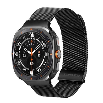 Samsung Watch Ultra eSIM 47mm DUX DUCIS pótszíj egyedi méret, mágneses, FEKETE