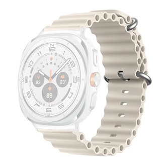 Samsung Watch Ultra eSIM 47mm GIGAPACK Pótszíj egyedi méret, hullám, BÉZS