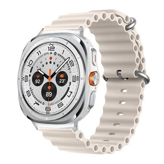 Samsung Watch Ultra eSIM 47mm GIGAPACK Pótszíj egyedi méret, hullám, BÉZS