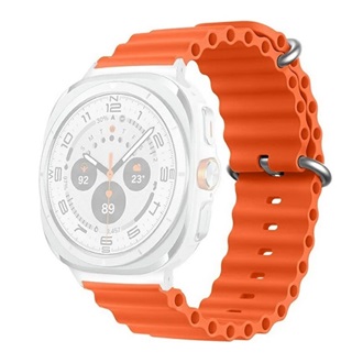 Samsung Watch Ultra eSIM 47mm GIGAPACK Pótszíj egyedi méret, hullám, NARANCSSÁRGA