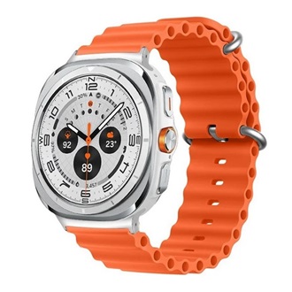 Samsung Watch Ultra eSIM 47mm GIGAPACK Pótszíj egyedi méret, hullám, NARANCSSÁRGA