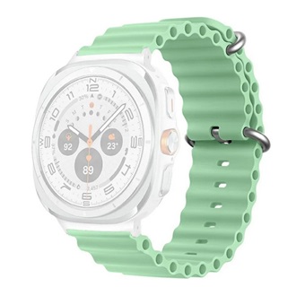 Samsung Watch Ultra eSIM 47mm GIGAPACK Pótszíj egyedi méret, hullám, VILÁGOSZÖLD