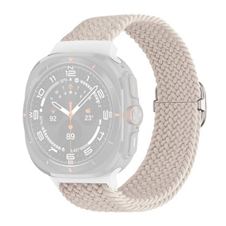 Samsung Watch Ultra eSIM 47mm GIGAPACK Pótszíj egyedi méret, szőtt minta, FEHÉR