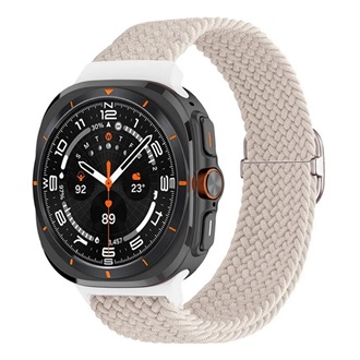 Samsung Watch Ultra eSIM 47mm GIGAPACK Pótszíj egyedi méret, szőtt minta, FEHÉR