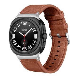 Samsung Watch Ultra eSIM 47mm GIGAPACK Pótszíj egyedi méret, valódi bőr, KÁVÉBARNA