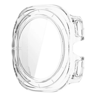 Samsung Watch Ultra eSIM 47mm Gigapack Műanyag keret BUMPER, ütésállóság + kijelzővédő üveg, ÁTLÁTSZÓ