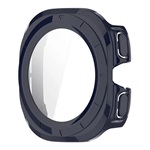 Samsung Watch Ultra eSIM 47mm Gigapack Műanyag keret BUMPER, ütésállóság + kijelzővédő üveg, SÖTÉTKÉK