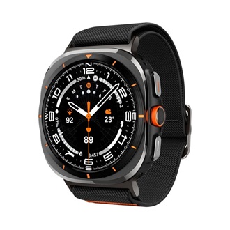 Samsung Watch Ultra eSIM 47mm SPIGEN LITE FIT pótszíj egyedi méret, textil, FEKETE