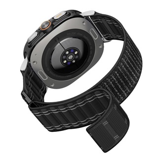 Samsung Watch Ultra eSIM 47mm SPIGEN WBF0 pótszíj egyedi méret, állítható, FEKETE