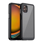 Samsung Xcover 7 Pro GIGAPACK Szilikon telefonvédő ütésállóság, átlátszó hátlap, FEKETE