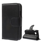 Samsung Young 2 Gigapack tok álló, bőr hatású FLIP, pillangó, FEKETE