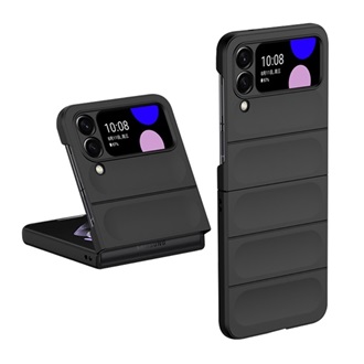 Samsung Z Flip4 5G GIGAPACK műanyag telefonvédő ütésállóság, 3D, FEKETE