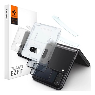 Samsung Z Flip4 5G SPIGEN FC képernyővédő üveg 2db 2.5D, külső kijelző, FEKETE