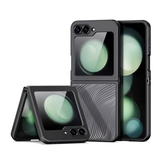 Samsung Z Flip6 5G DUX DUCIS AIMO szilikon telefonvédő ütésállóság, hullám, FEKETE