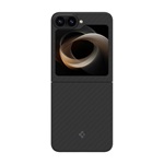 Samsung Z Flip6 5G SPIGEN AIRSKIN szilikon telefonvédő ütésállóság, karbon minta, FEKETE