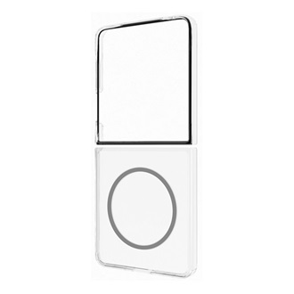 Samsung Z Flip7 Designed for SAMSUNG műanyag telefonvédő ütésállóság, Magsafe, ÁTLÁTSZÓ