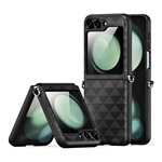 Samsung Z Flip7 FE DUX DUCIS FITT műanyag telefonvédő ütésállóság, háromszög, FEKETE