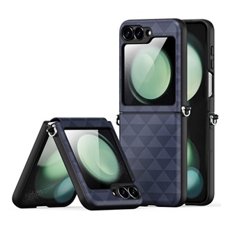 Samsung Z Flip7 FE DUX DUCIS FITT műanyag telefonvédő ütésállóság, háromszög, SÖTÉTKÉK