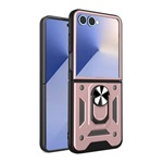 Samsung Z Flip7 GIGAPACK Defender szilikon telefonvédő ütésállóság, kameravédő, ROZÉARANY