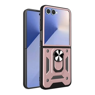 Samsung Z Flip7 GIGAPACK Defender szilikon telefonvédő ütésállóság, kameravédő, ROZÉARANY