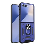 Samsung Z Flip7 GIGAPACK Defender szilikon telefonvédő ütésállóság, kameravédő, SÖTÉTKÉK