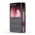 Samsung Z Flip7 GIGAPACK Műanyag telefonvédő ütésállóság, 3D, SÖTÉTSZÜRKE