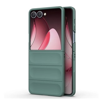 Samsung Z Flip7 GIGAPACK Műanyag telefonvédő ütésállóság, 3D, SÖTÉTZÖLD