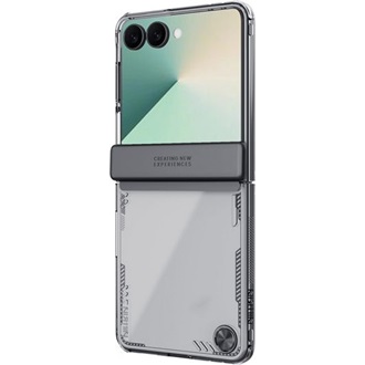 Samsung Z Flip7 NILLKIN ICEBLADE szilikon telefonvédő ütésállóság, kitámasztó, FEKETE