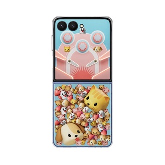 Samsung Z Flip7 SAMSUNG műanyag telefonvédő ütésállóság, cserélhető átlátszó + kártyazseb hátlap, ÁTLÁTSZÓ